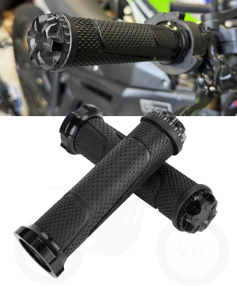 BAOUFF Throttle Grips for Surron Light Bee,Aluminium+Rubber Handlebar Handle Grips with End Plug for Dirt Bike Sur Ron Light Bee X/Light Bee S - Image 1